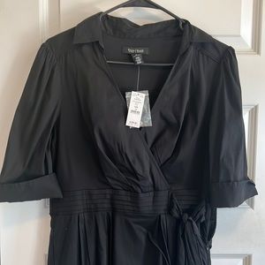 White House Black market black Full skirt & shirt dress Size 10